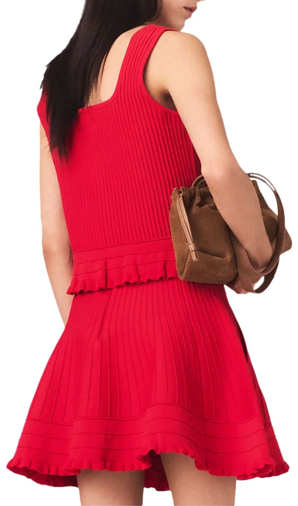 Fashionslee Women Ruffled Knit Top