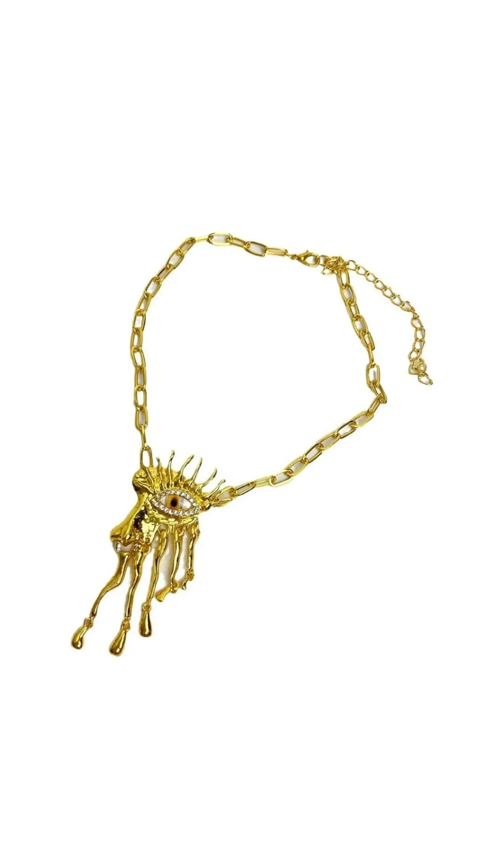 Fashionslee Women Chika Eye Rhinestone Necklace