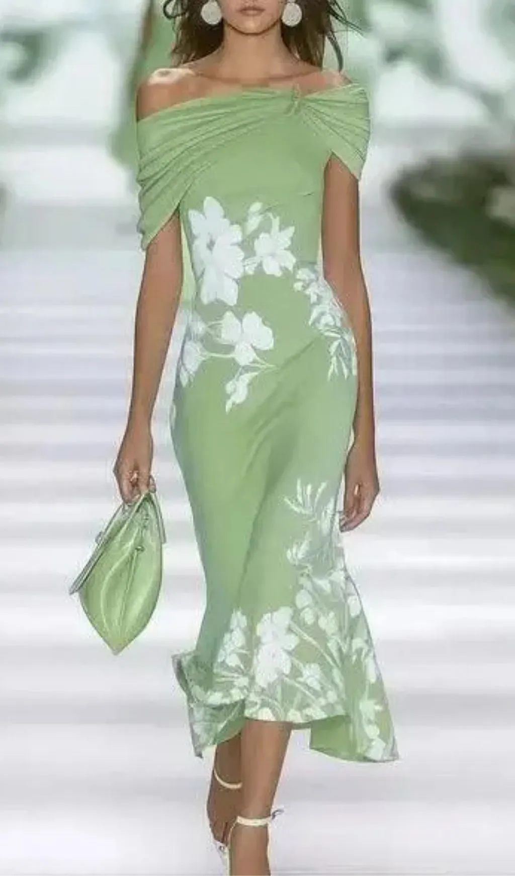 Spring Summer Floral Printed Elegant Dresses