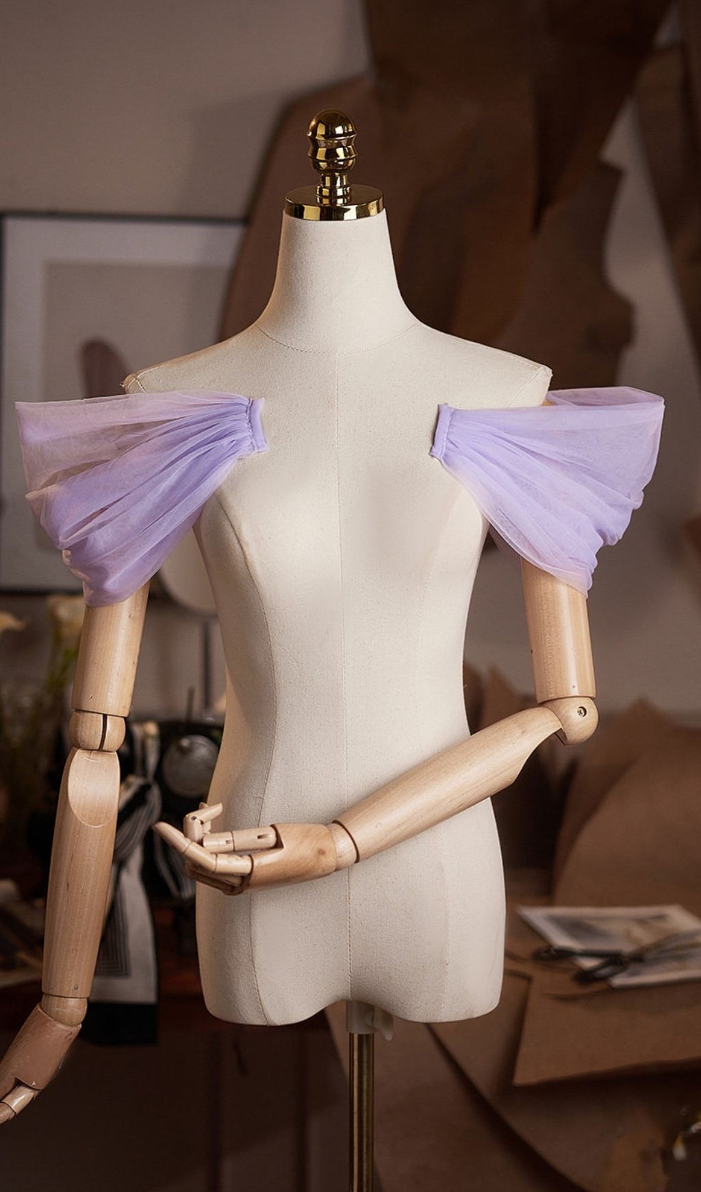 Lei Purple DIY Mesh Shawl - OWNCI Lei Purple DIY Mesh Shawl - OWNCI