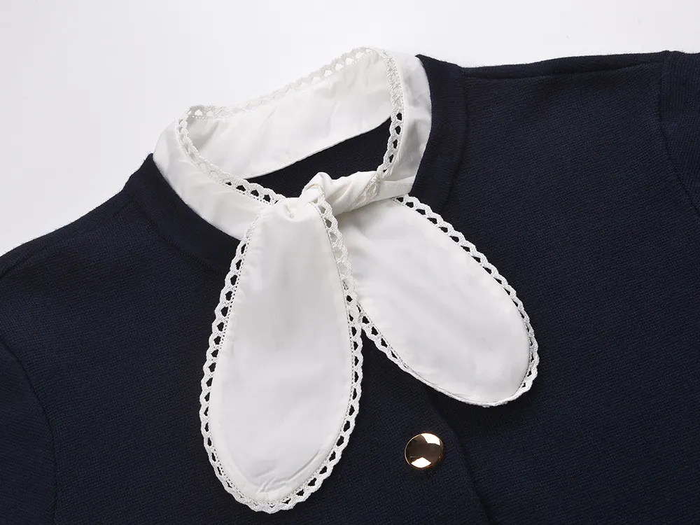 Detachable Embroidered Collar Cardigan - OWNCI Detachable Embroidered Collar Cardigan - OWNCI