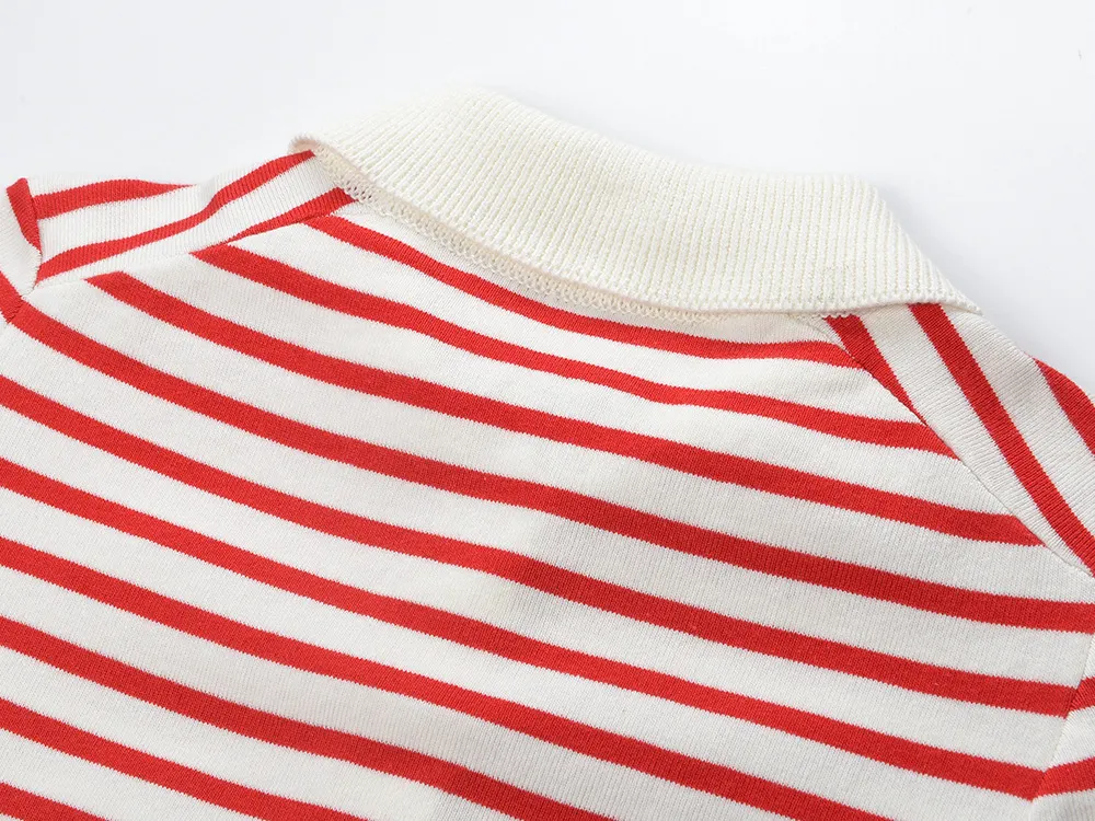 Striped Polo Dress - OWNCI Striped Polo Dress - OWNCI