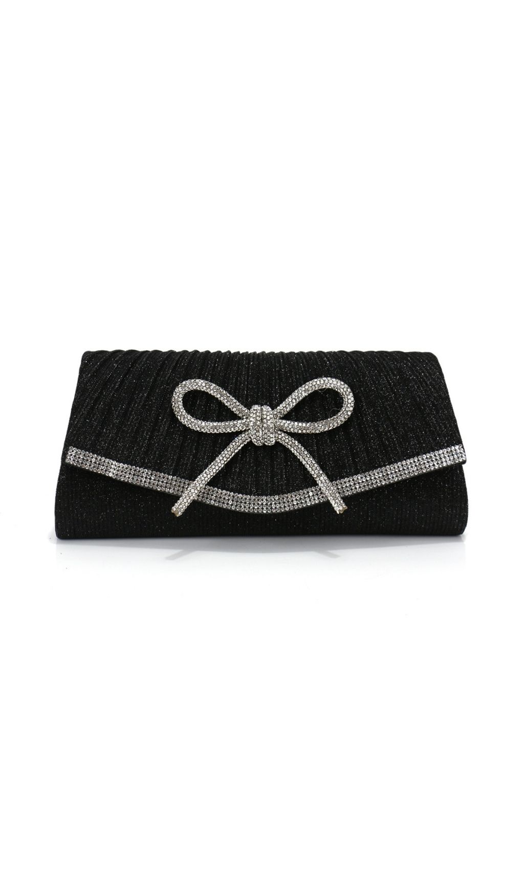 Fashionslee Women Leeah Bow Diamante Handbag