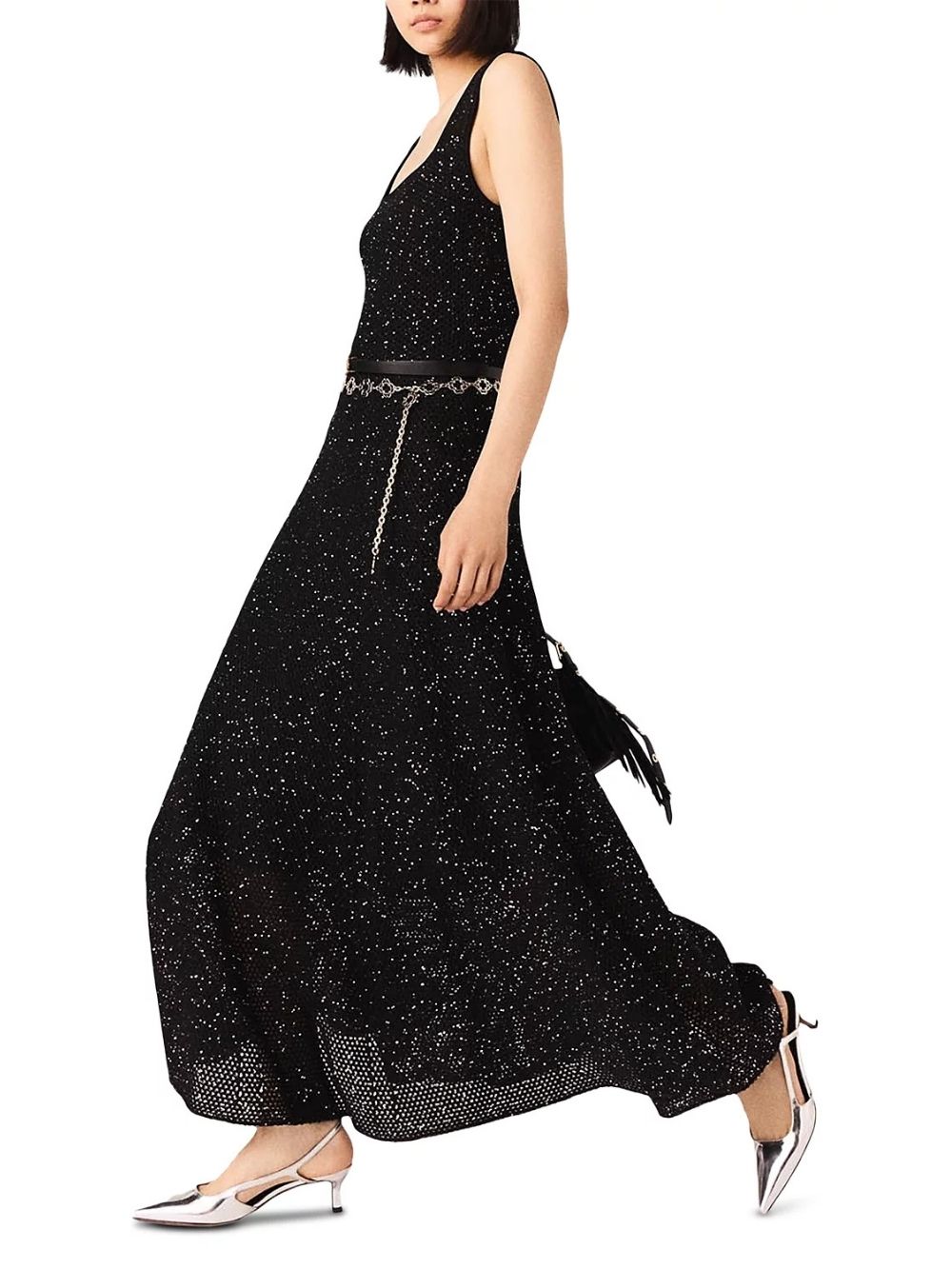 2fcfc70285f38b1994b03db18fd666db Sequin Knit Maxi Dress