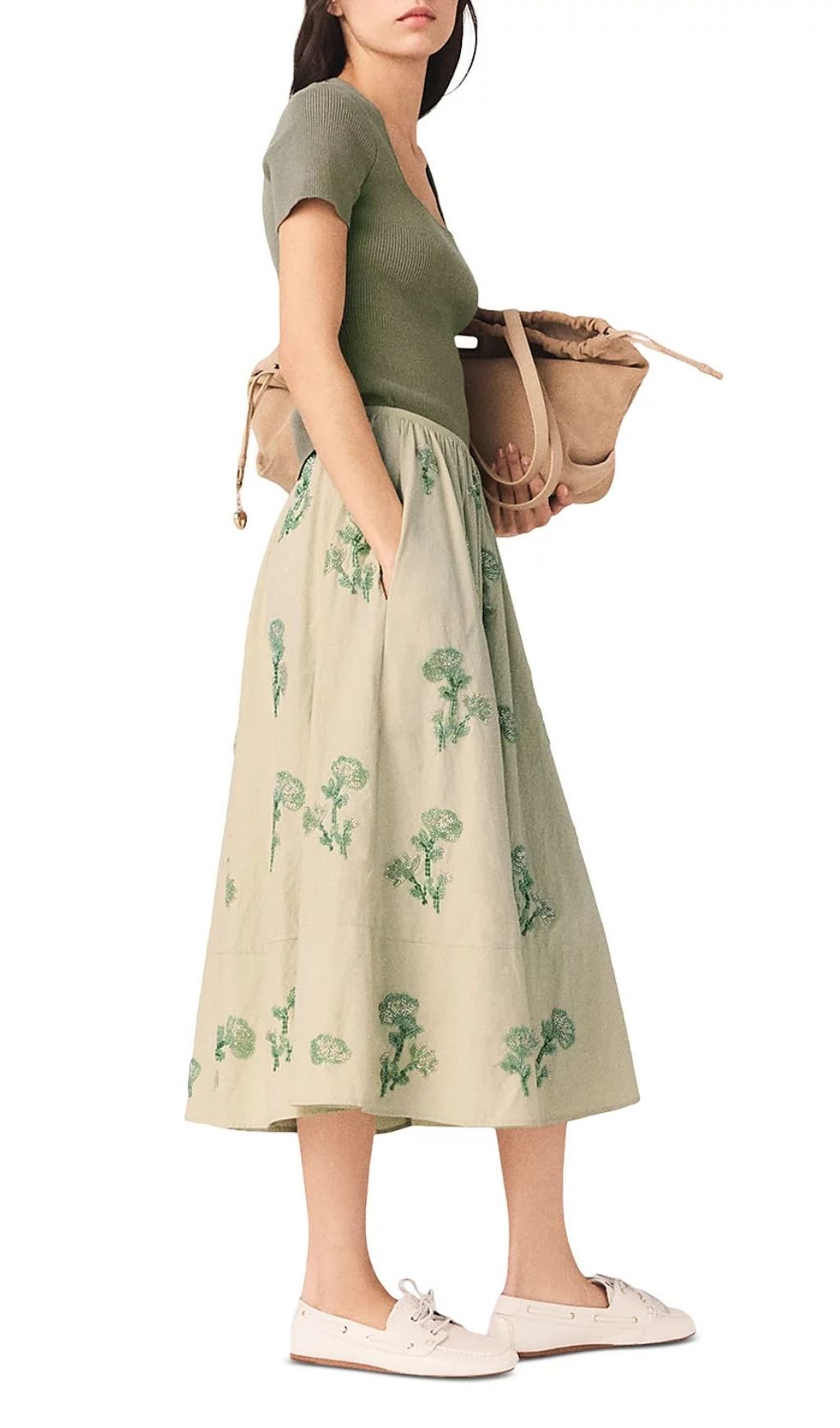 Fashionslee Women Embroidered Technical Skirt