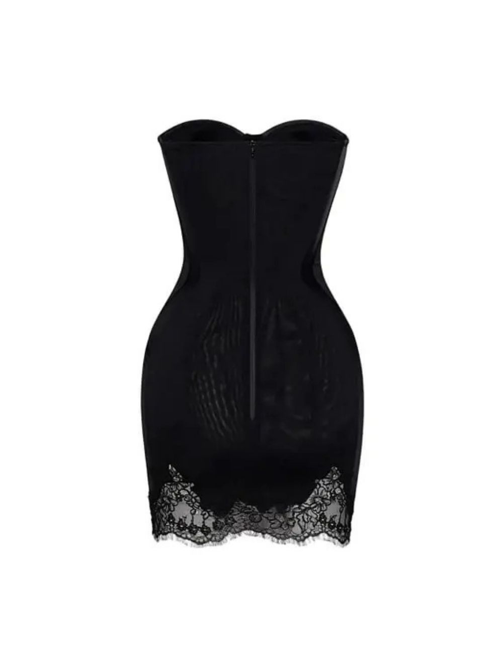 3226f28756a514e039151b703e93f861 Sherry Black Cord Lace Bustier Mini Dress