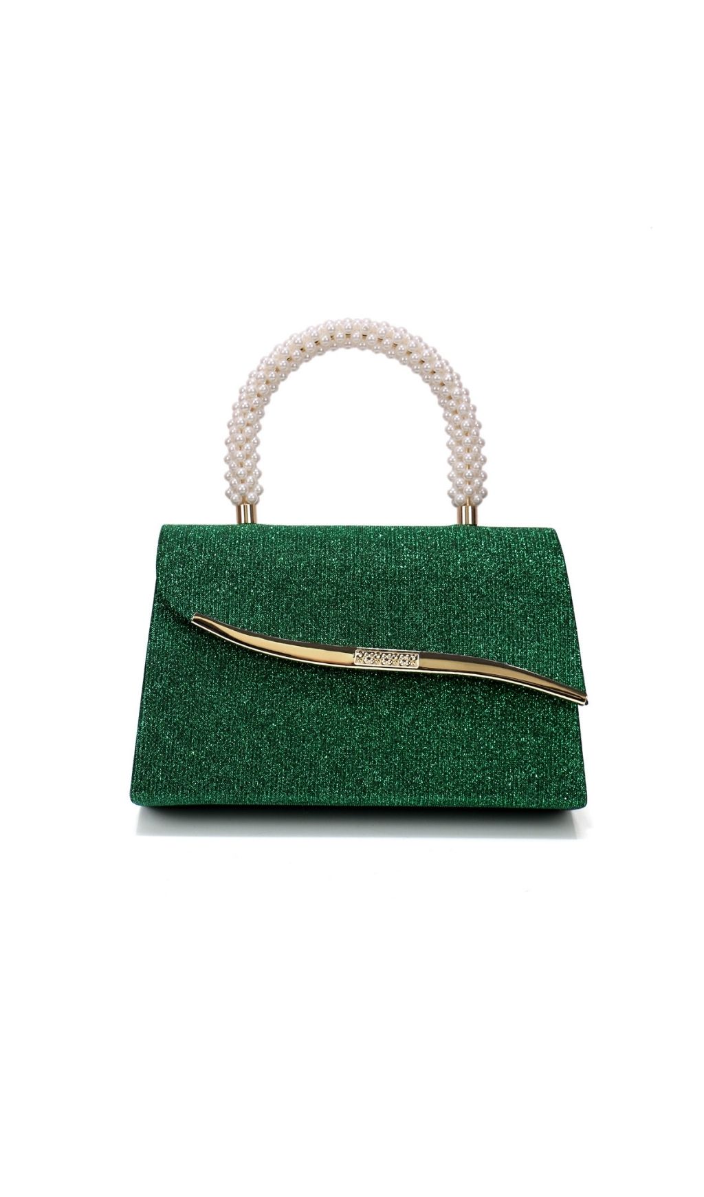 Fashionslee Women Léa Pearl Glitter Handbag