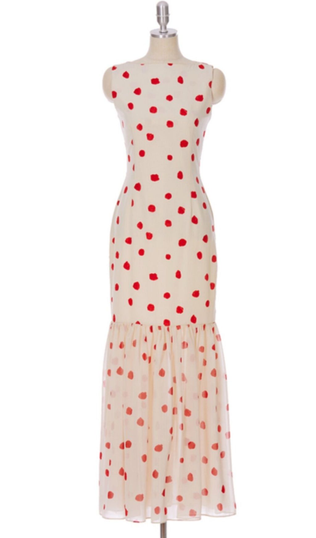 Fashionslee Women Lilit Sleeveless Dot Maxi Dress