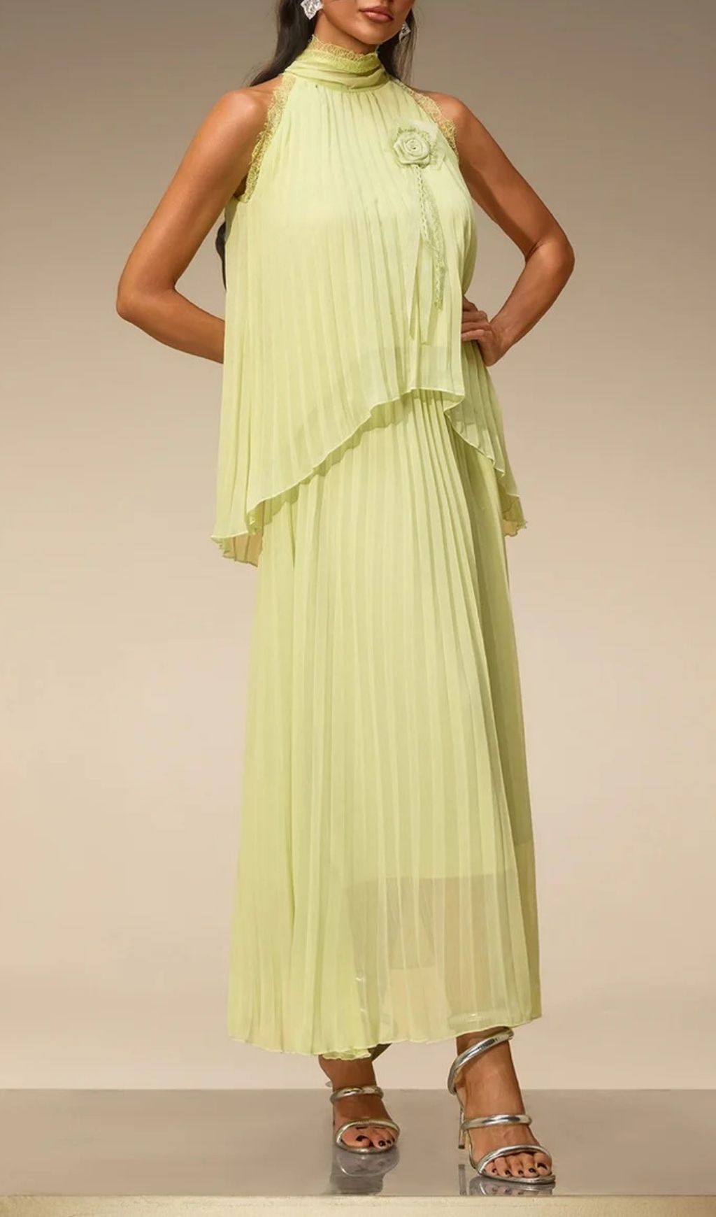 367a72fdb74154d61c4132472c8e552c Virexo Flower Pleated Skirt Set