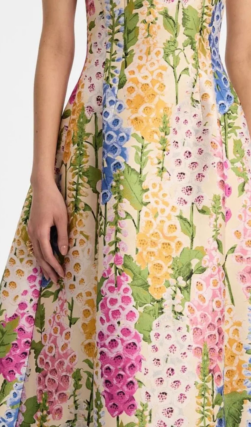 370f3fb2dcadd3962d0c9c15e161897b Zenobia Colorful Print Jacquard Sleeveless Maxi Dress