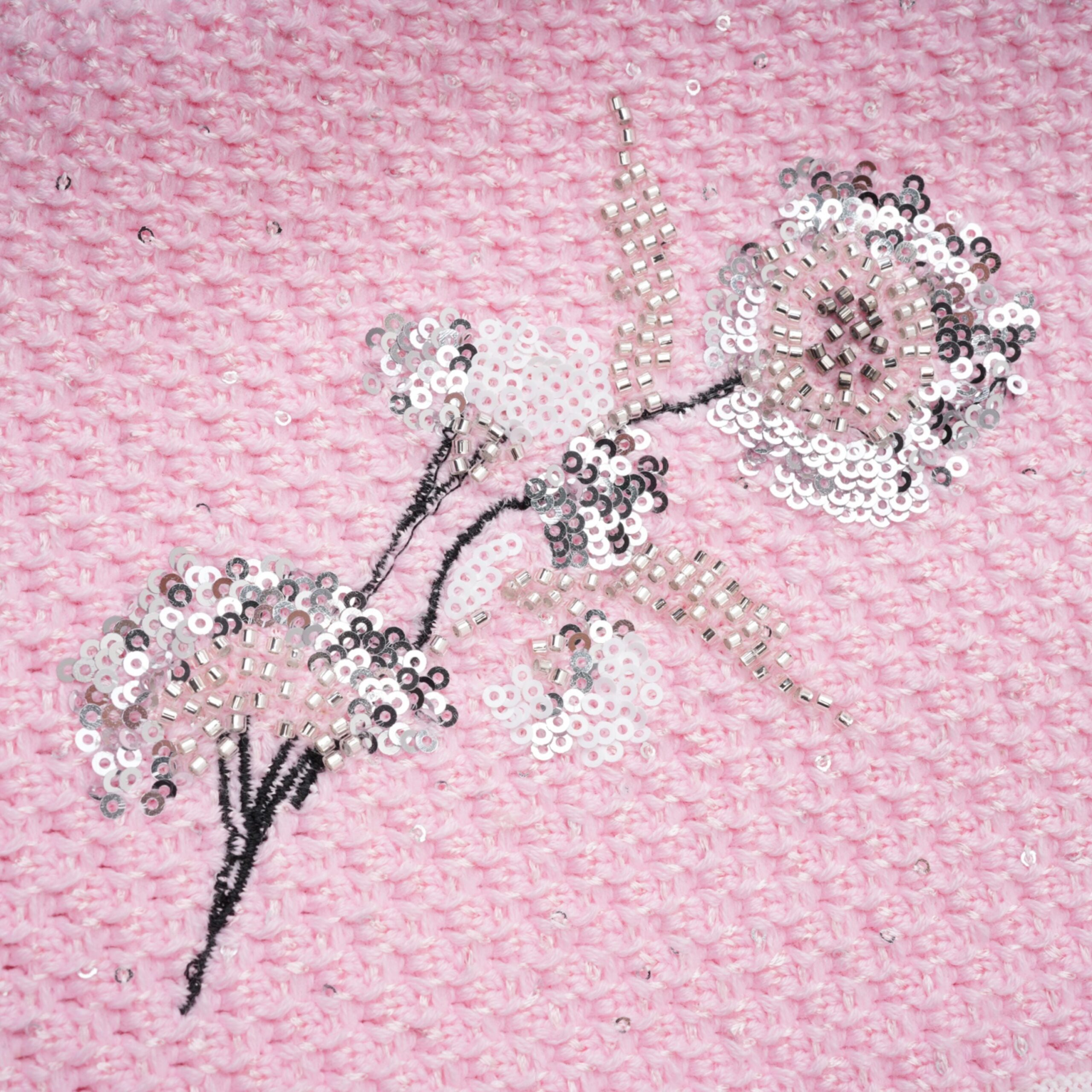 Shirley Sequined Knit Cardigan & Skirt Set – Pink - OWNCI
