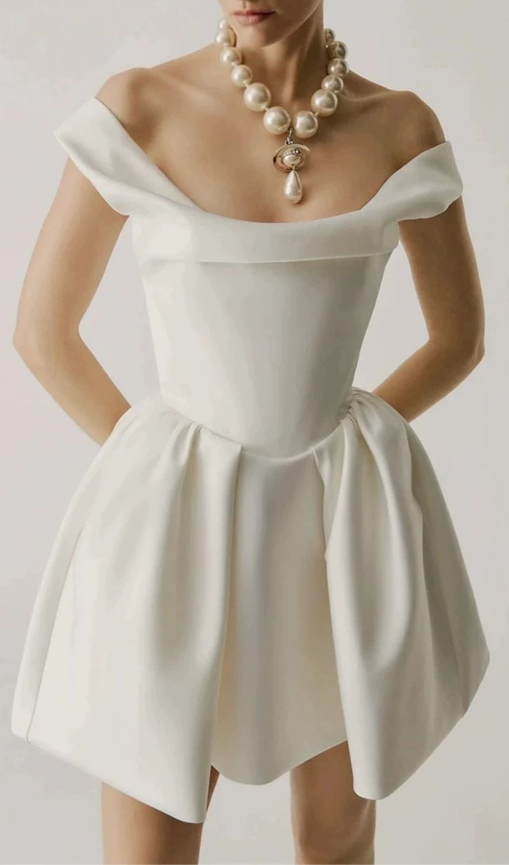 Fashionslee Women Lettie Off-Shoulder Mini Dress