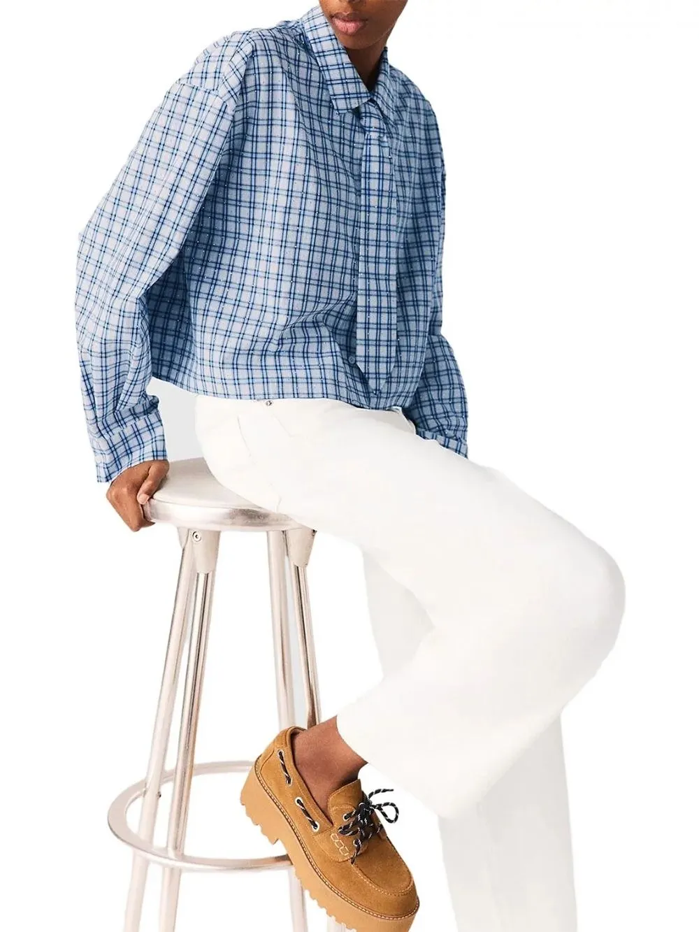 Rhinestone Shirt with Removable Tie - OWNCI Rhinestone Shirt with Removable Tie - OWNCI
