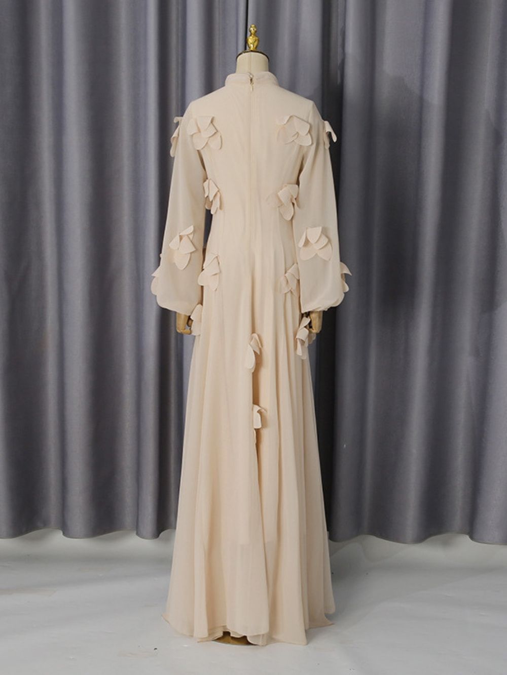 Mahola Embellished Long Sleeve Maxi Dress