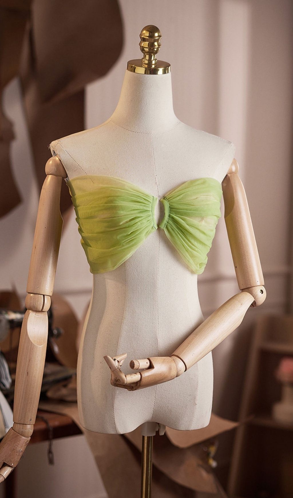 Lei Green DIY Mesh Shawl - OWNCI Lei Green DIY Mesh Shawl - OWNCI