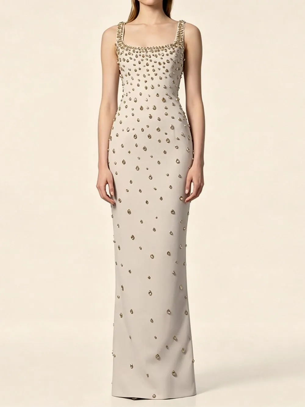 Makenna Diamante Embellished Maxi Dress
