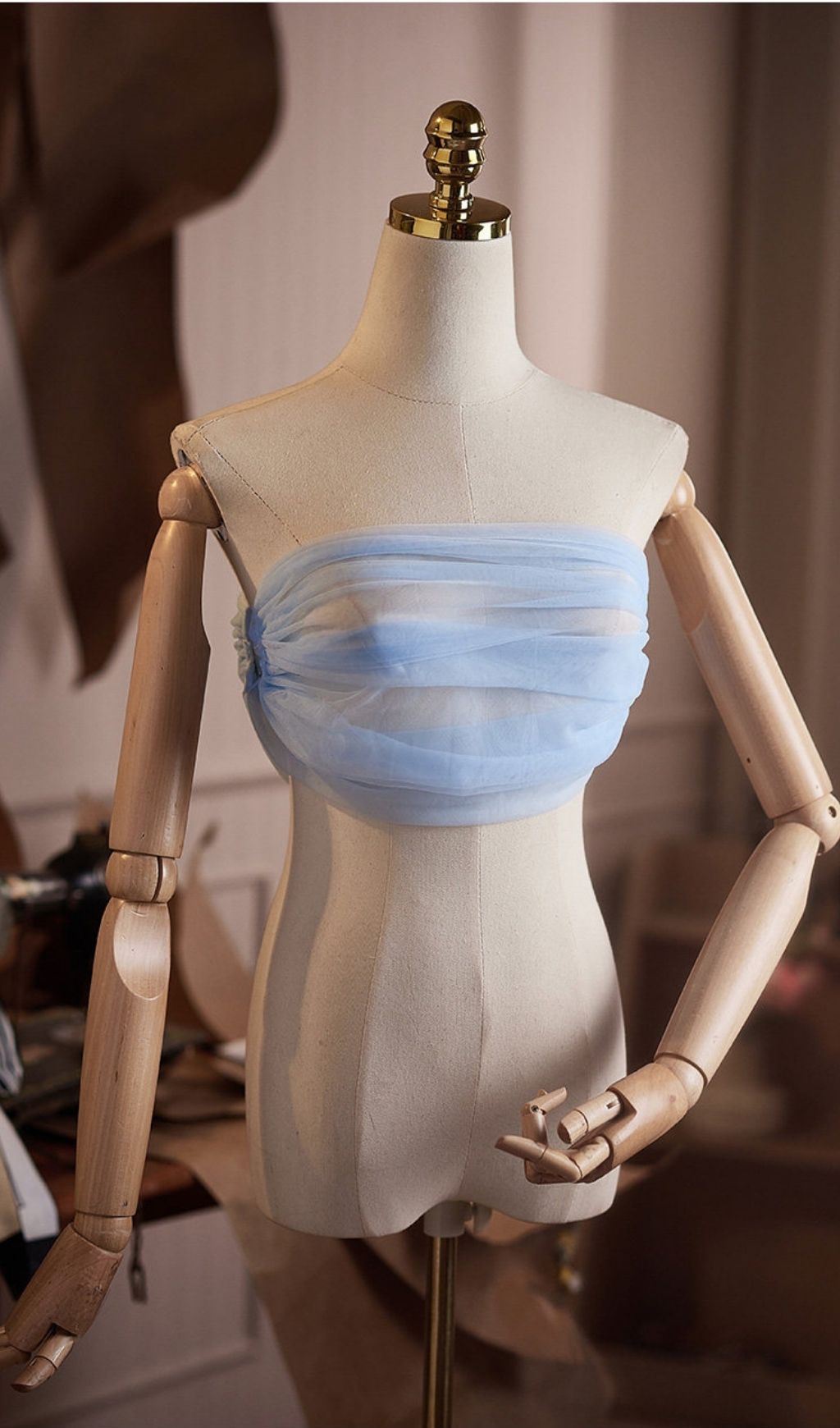 Lei Blue DIY Mesh Shawl - OWNCI Lei Blue DIY Mesh Shawl - OWNCI