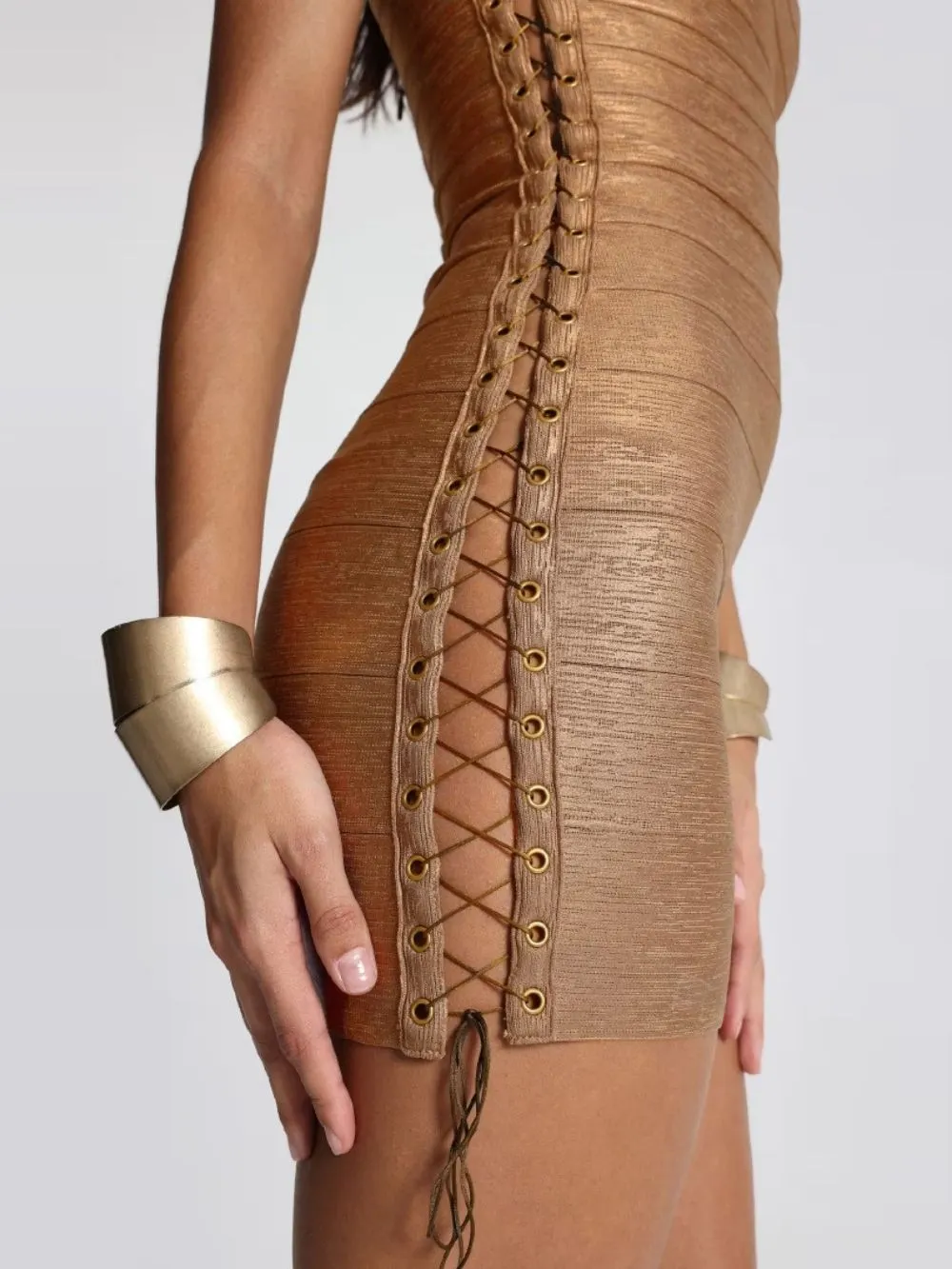 Malisha Strappy Bandage Mini Dress - OWNCI Malisha Strappy Bandage Mini Dress - OWNCI