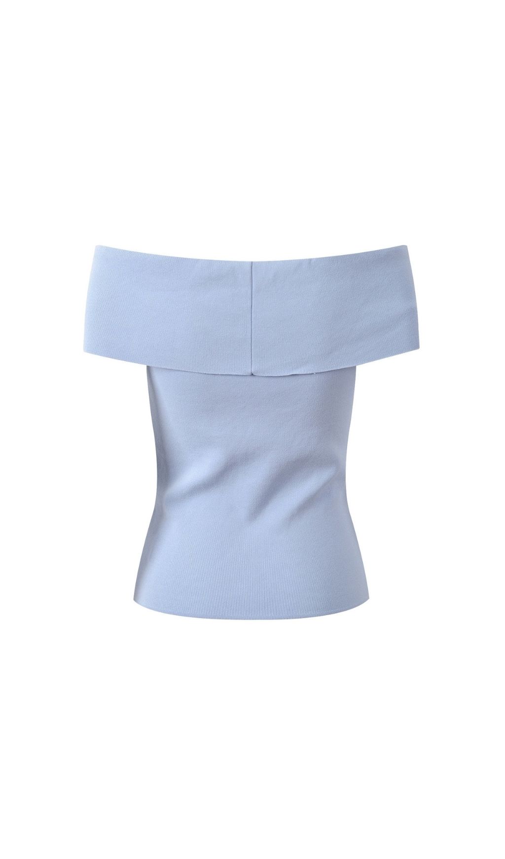 Fashionslee Women Bardot Rib Knit Top