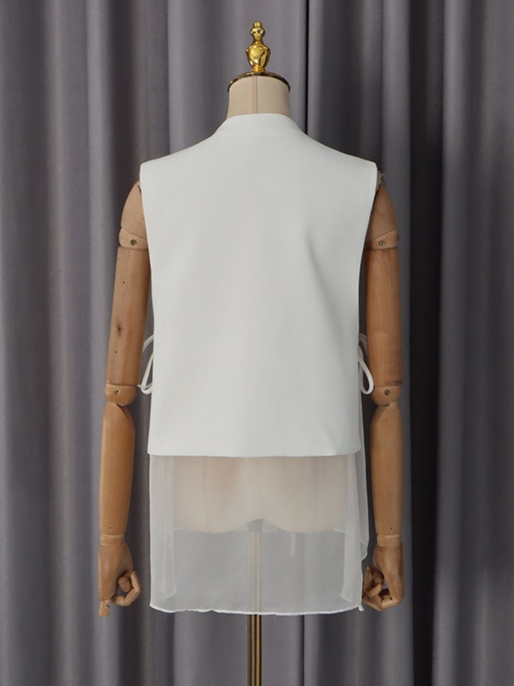 48ae4d1c81ee9b4f824b28d26967cdb7 Magdaline Bow Diamante Vest