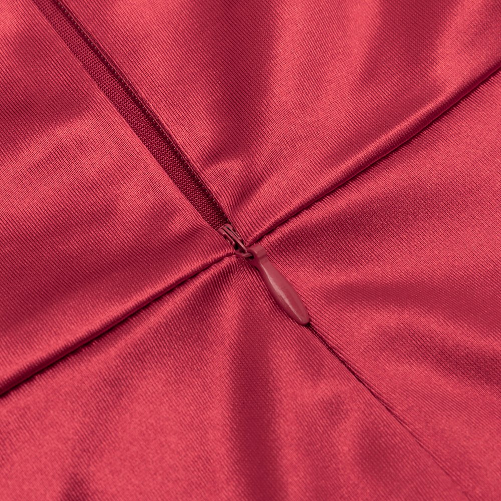 Balliol Red V-Neck Ruched Maxi Dress - OWNCI Balliol Red V-Neck Ruched Maxi Dress - OWNCI