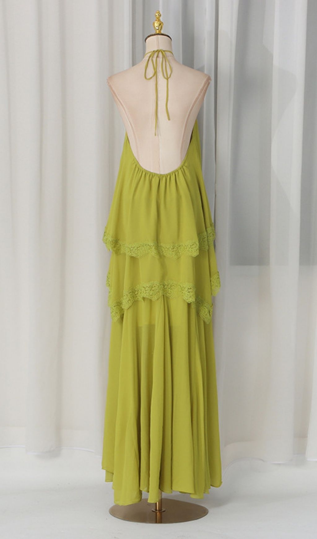Laurelin Green Halter Maxi Dress - OWNCI