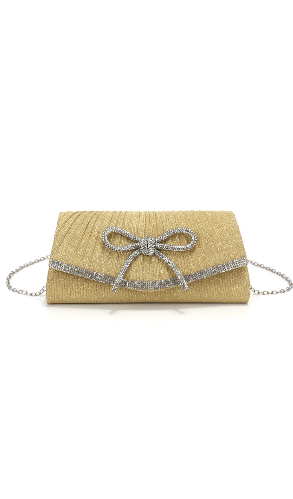 Fashionslee Women Leeah Bow Diamante Handbag