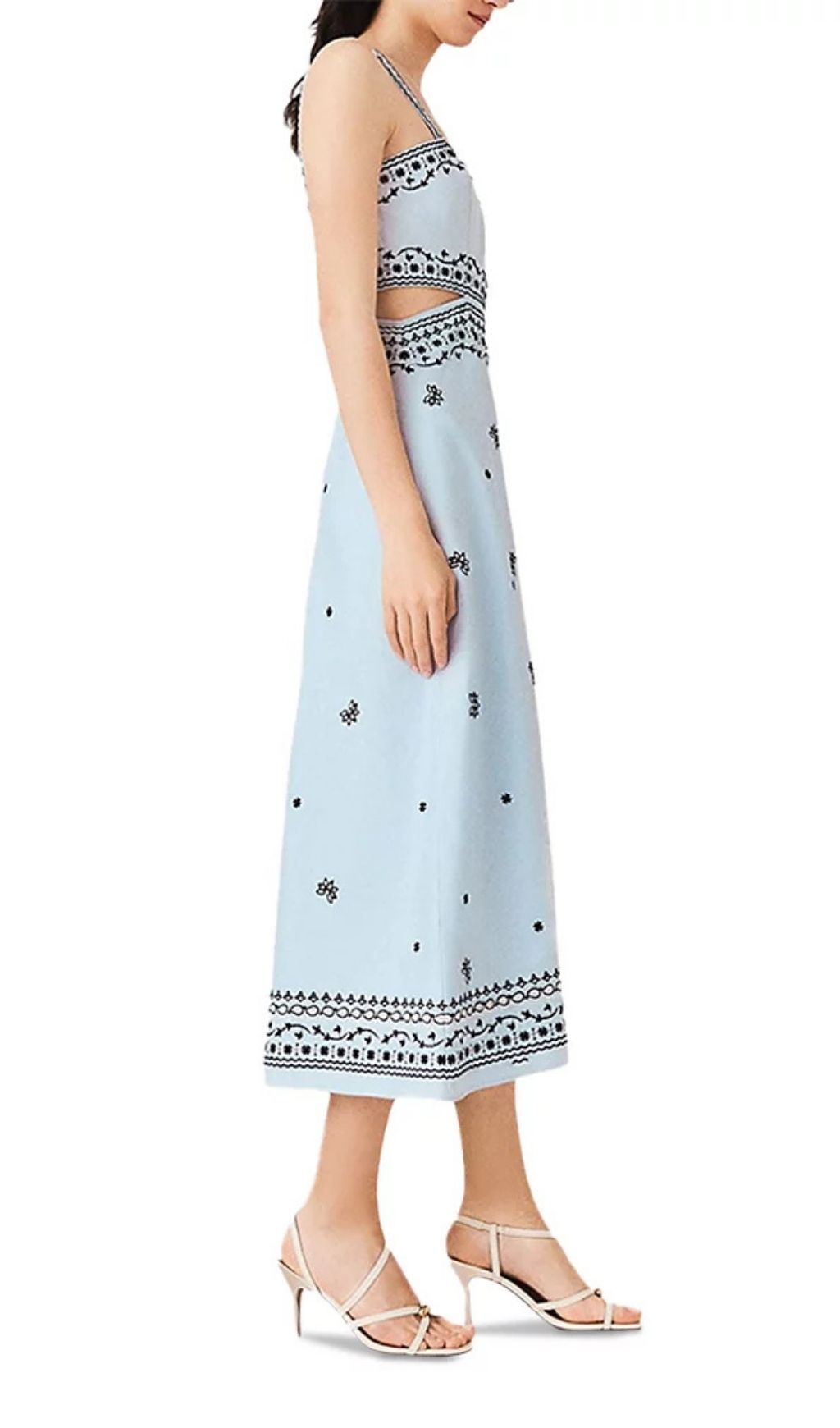 4d6832a10c9f7aaeb7099bedb8548633.jpg Fashionslee Women Embroidered Linen Blend Midi Dress
