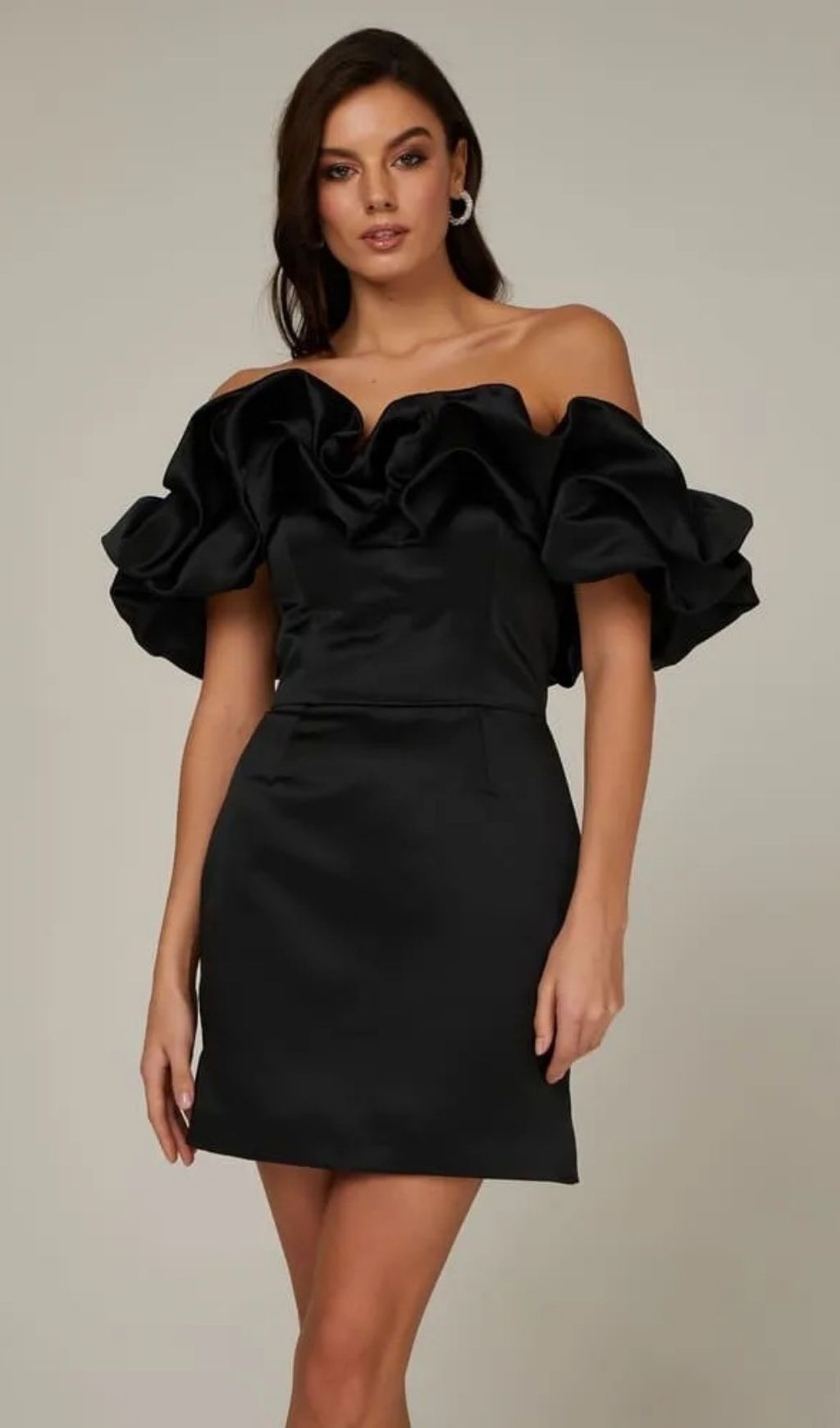 Dolores Ruffled Strapless Off-Shoulder Mini Dress -White - OWNCI