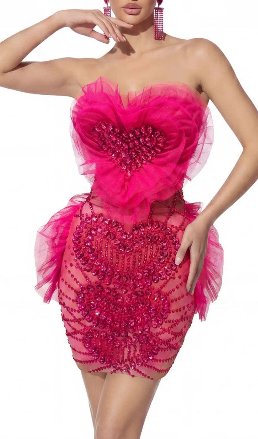 4fcd9f1f2dfafa912623737485167fcf.jpg Fashionslee Women Alvona Strapless Heart Crystal Mini Dress