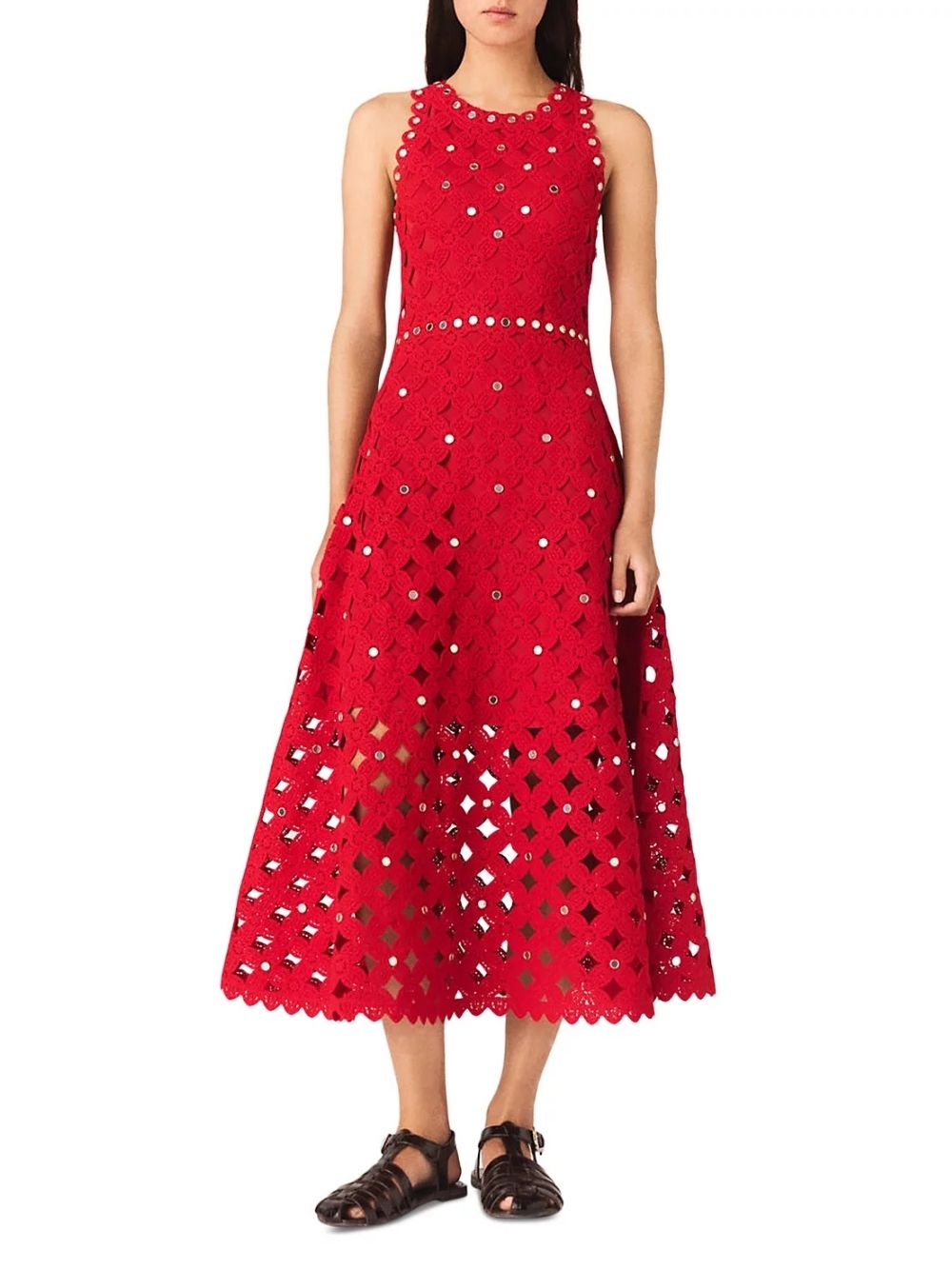 50f5f81ae4193d575414c8442c2c08cd Crochet Dress with Mirror Embellishments