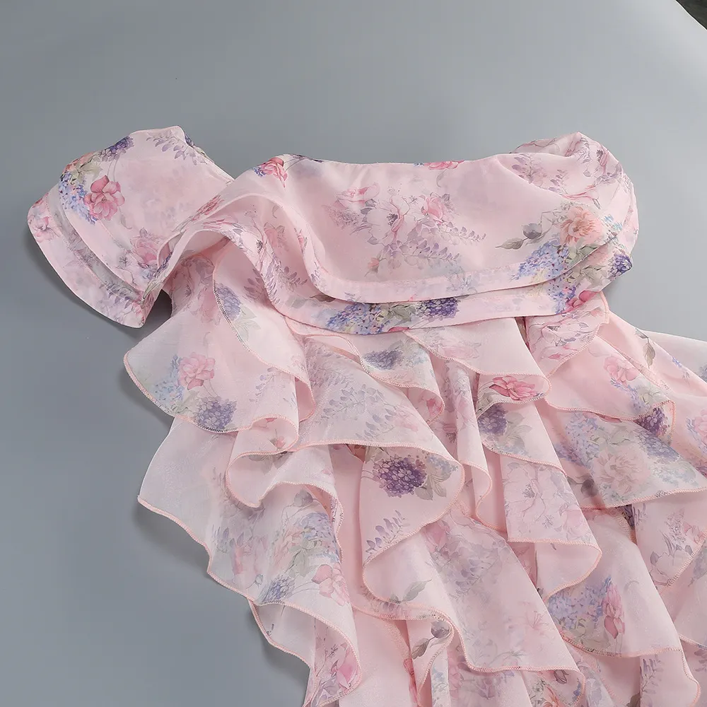 Malini Floral Ruffle Mini Dress - OWNCI Malini Floral Ruffle Mini Dress - OWNCI