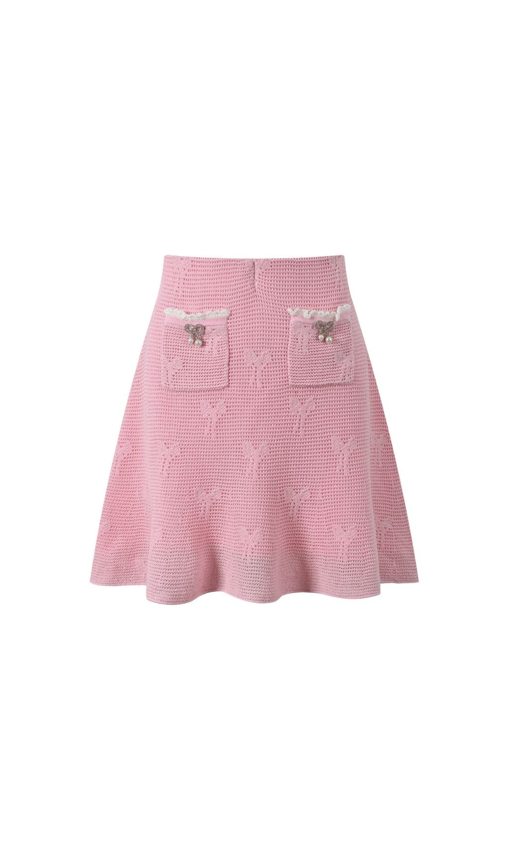 5430e01e3f6e3ec7e365a8405e803044 Joanna Knit Co-Ord Set With Pearl & Bow Detailing – Pink