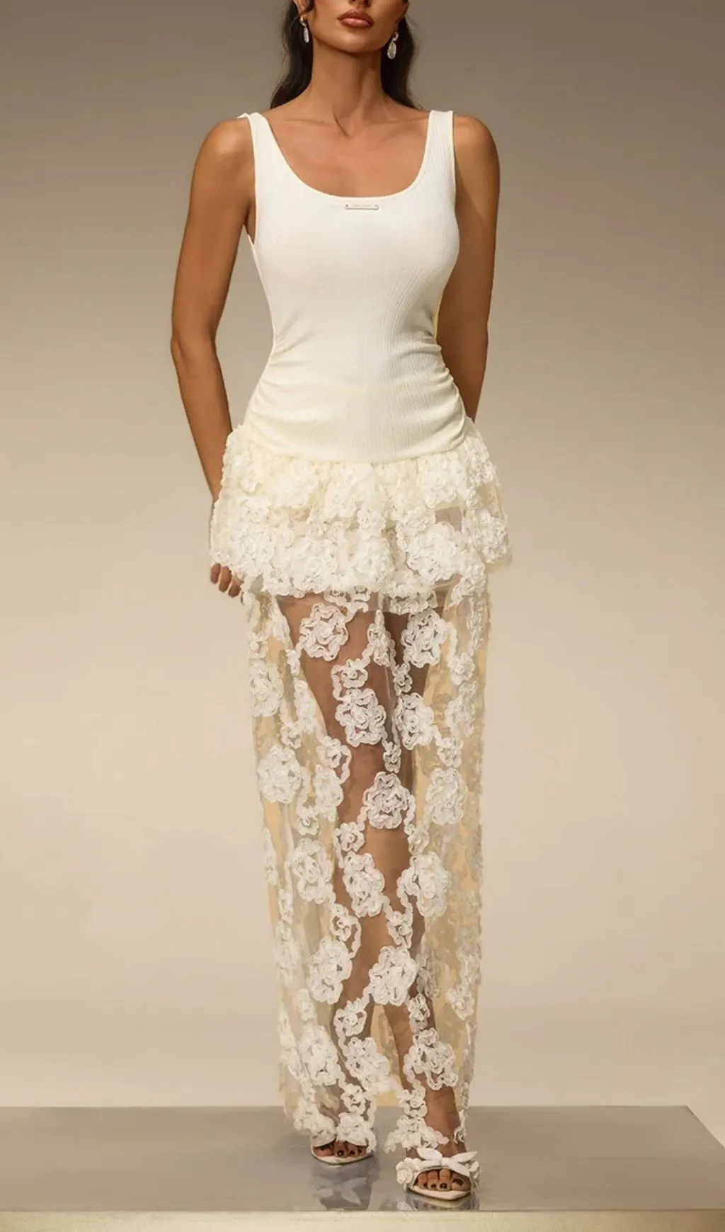 Fashionslee Women Evelien Sleeveless Floral Dress Set