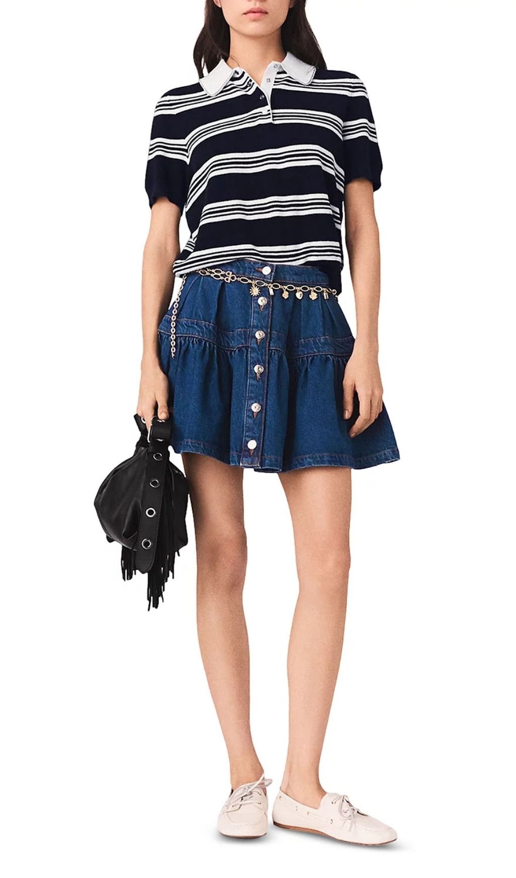 Fashionslee Women Denim Mini Skirt