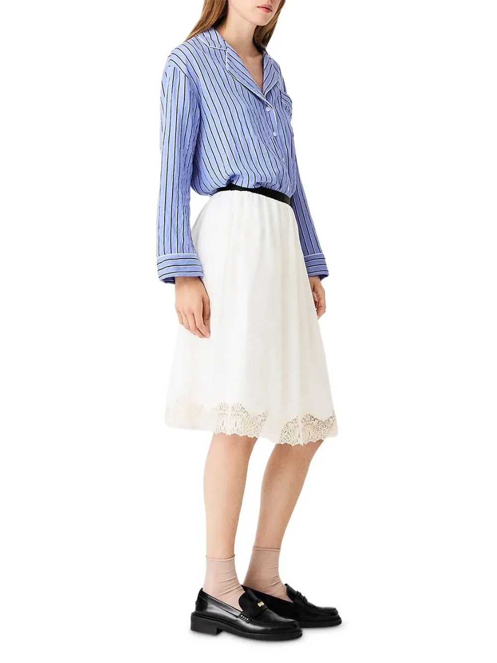 Jentelle Lace Hem Skirt - OWNCI Jentelle Lace Hem Skirt - OWNCI