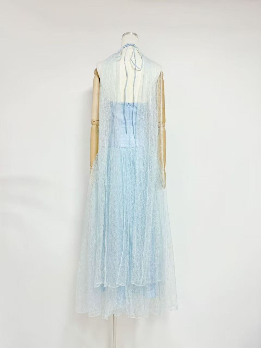 56976adf203d1e2643e7931763c85cb6 Mabli Halter Mesh Maxi Dress