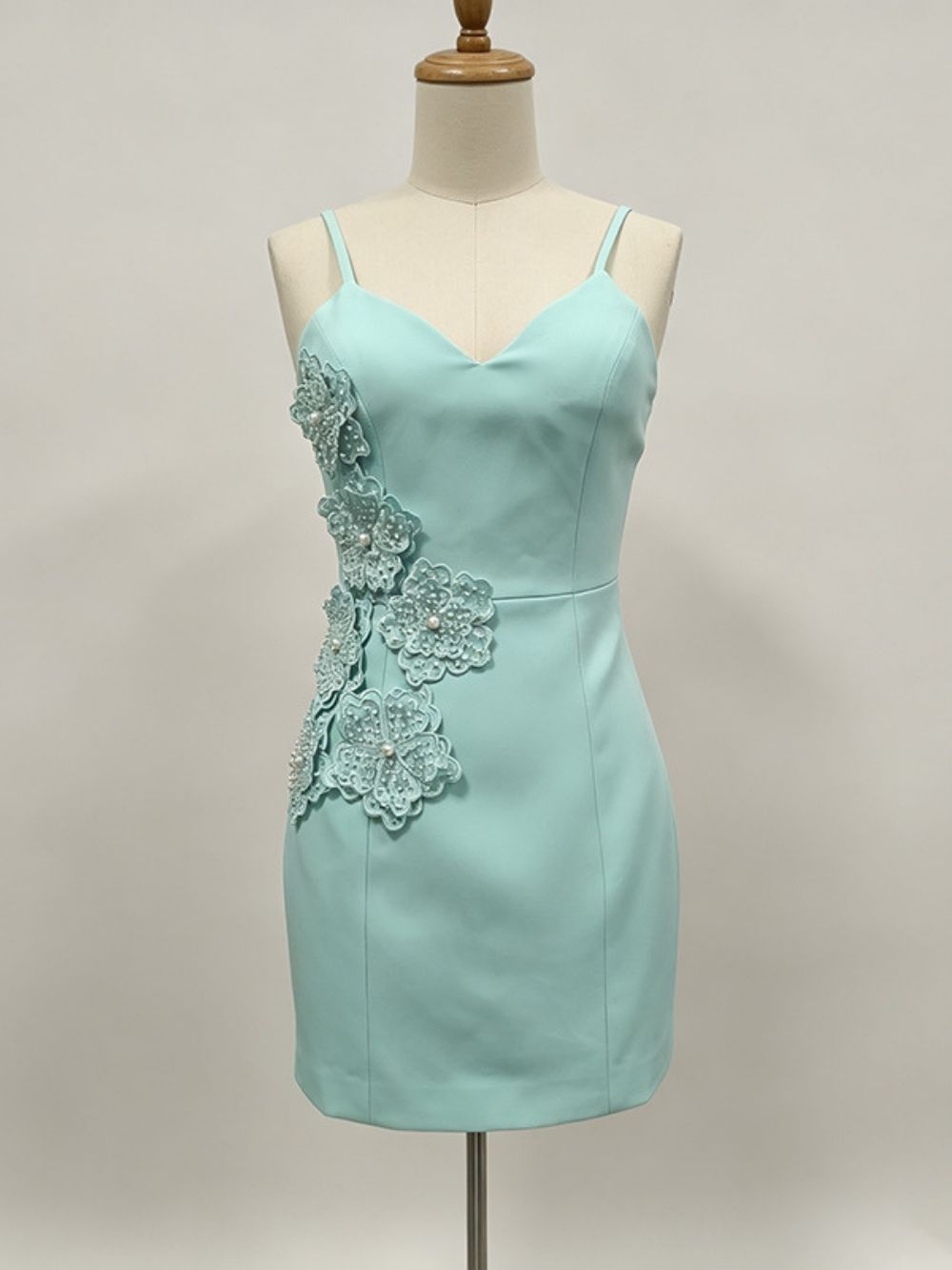Maddy Flower Embellished Mini Dress - OWNCI Maddy Flower Embellished Mini Dress - OWNCI