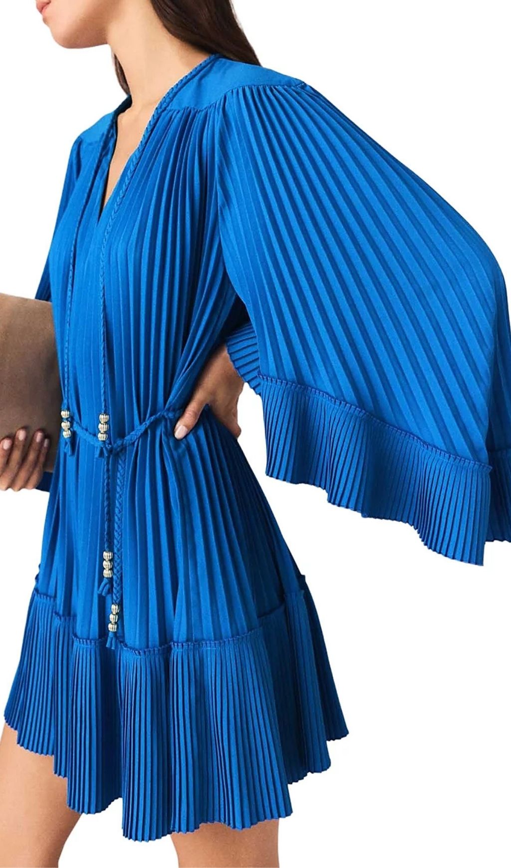 Fashionslee Women Rilaje Short Pleated Dress