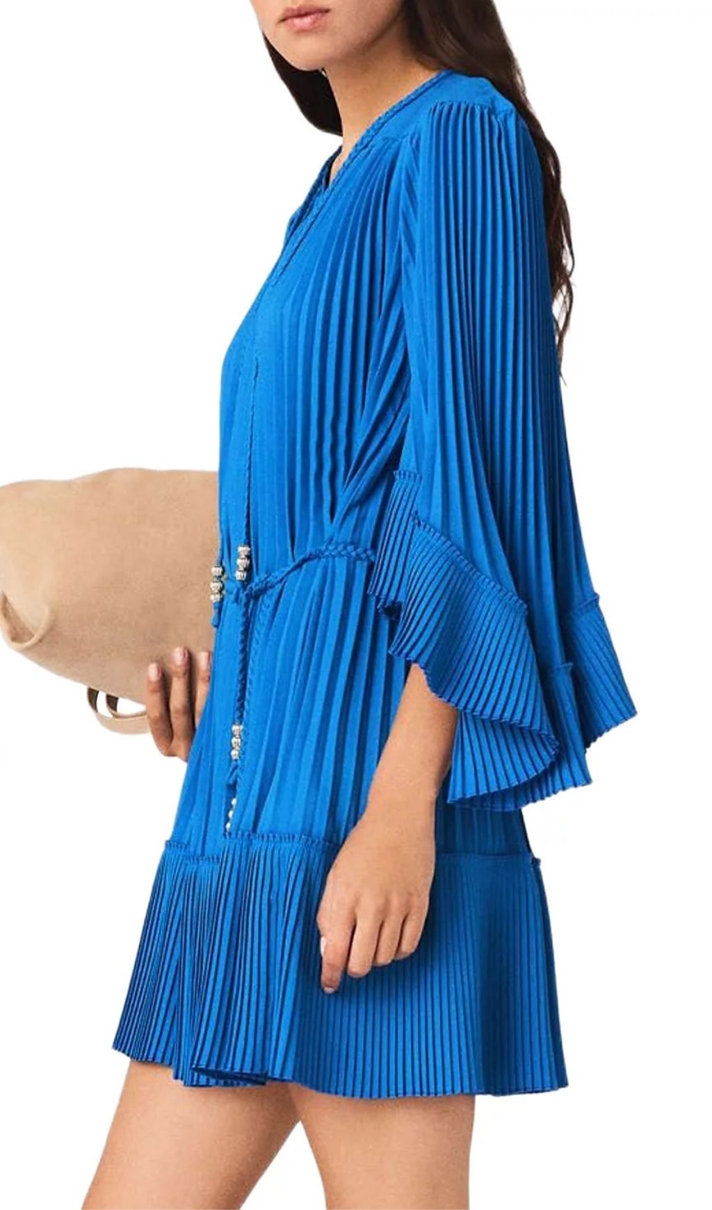 Fashionslee Women Rilaje Short Pleated Dress