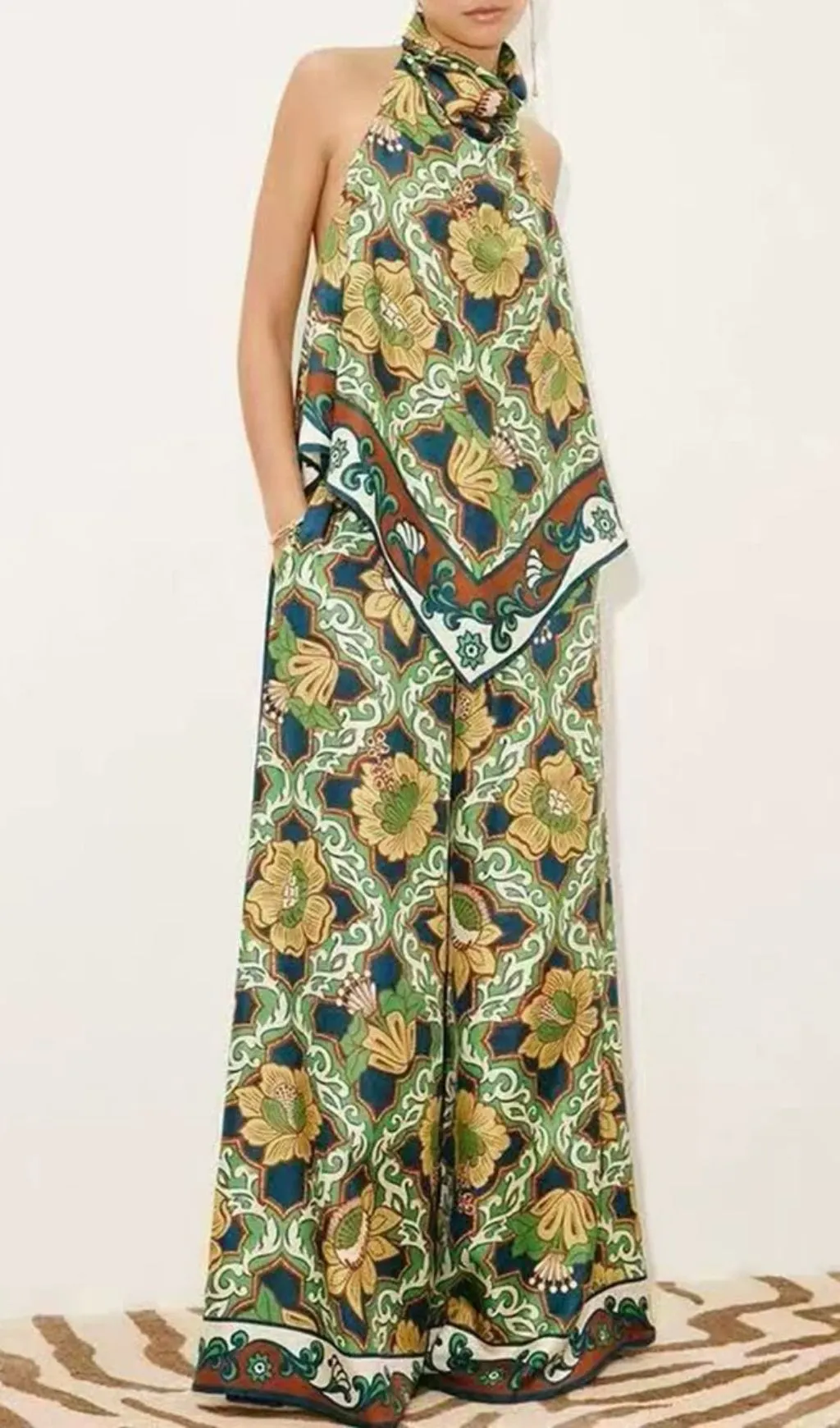 Fashionslee Women Madge Printed Two-Piece Set