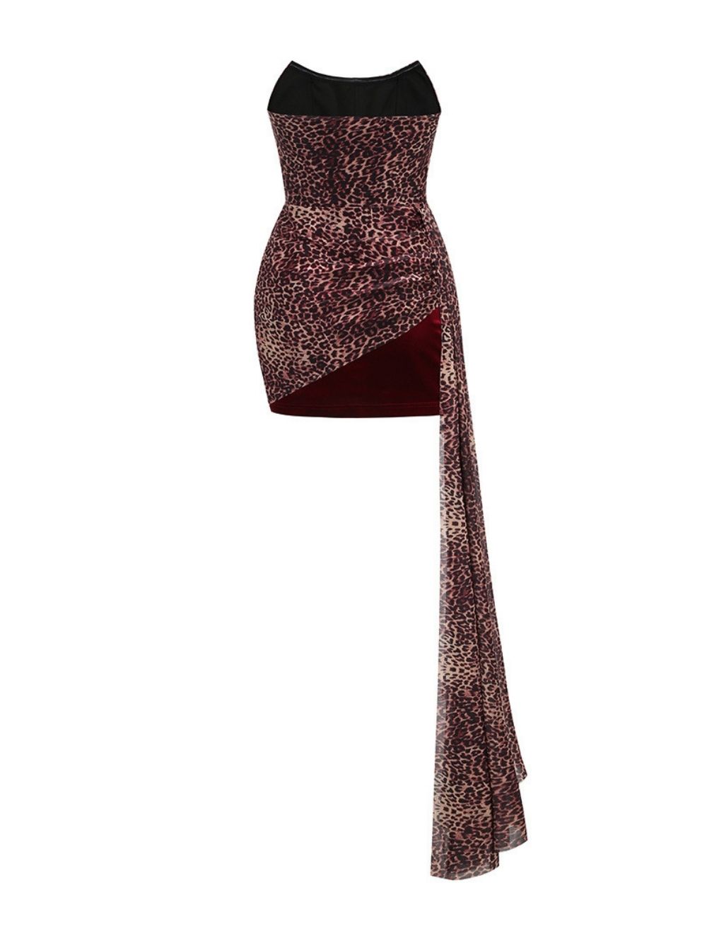 Makawee Strapless Leopard Mini Dress - OWNCI Makawee Strapless Leopard Mini Dress - OWNCI
