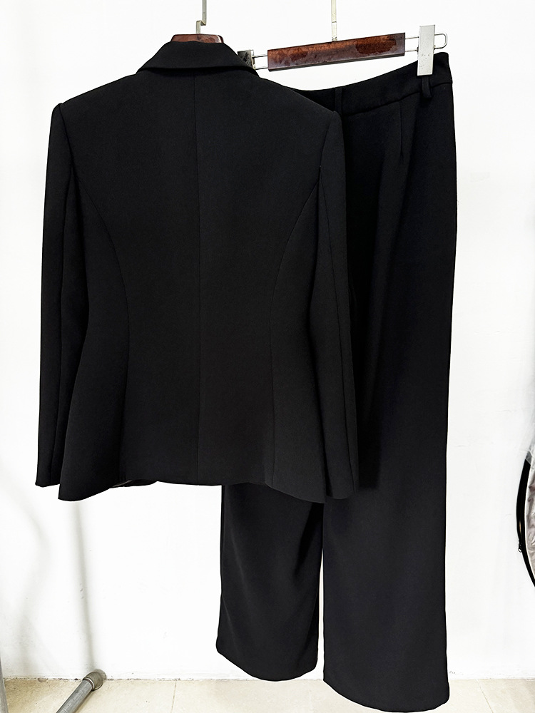 5be76bae04be82ae10aaf239e8a621cb Clarice Black Crystal Blazer Set