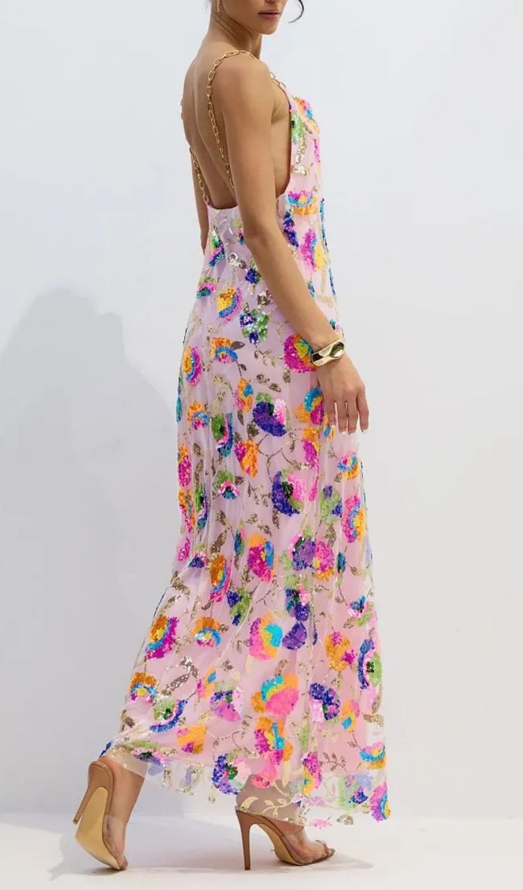 5c179e4ec753eb3a31bcceb6e0706a82 Fanny Embroidered Sequins Backless Maxi Dress