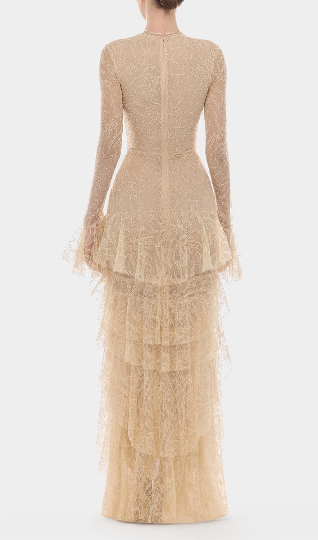 Fashionslee Women Mirelo V Neck Lace Maxi Dress