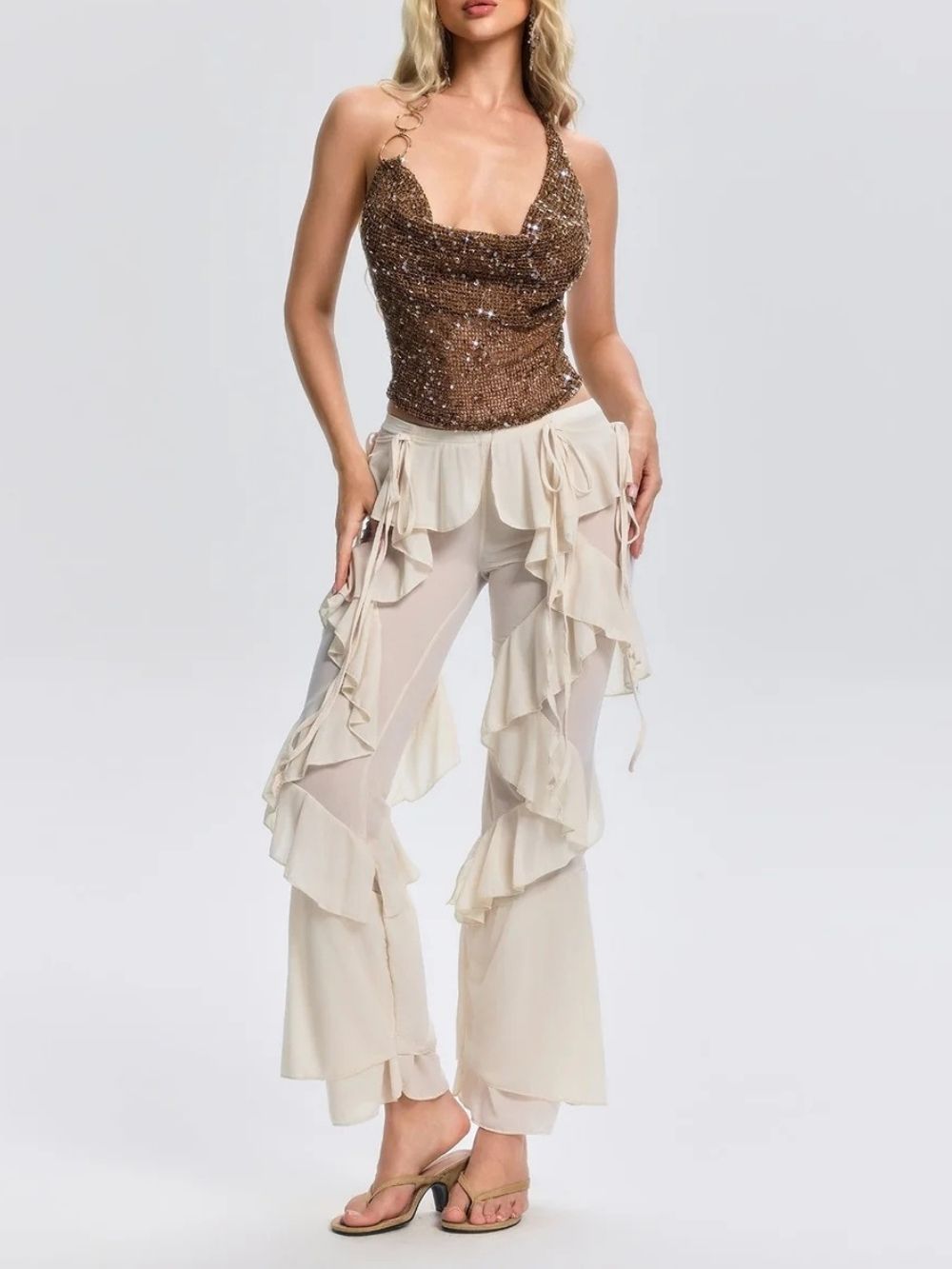 Liebke Halterneck Sequin Top - OWNCI Liebke Halterneck Sequin Top - OWNCI