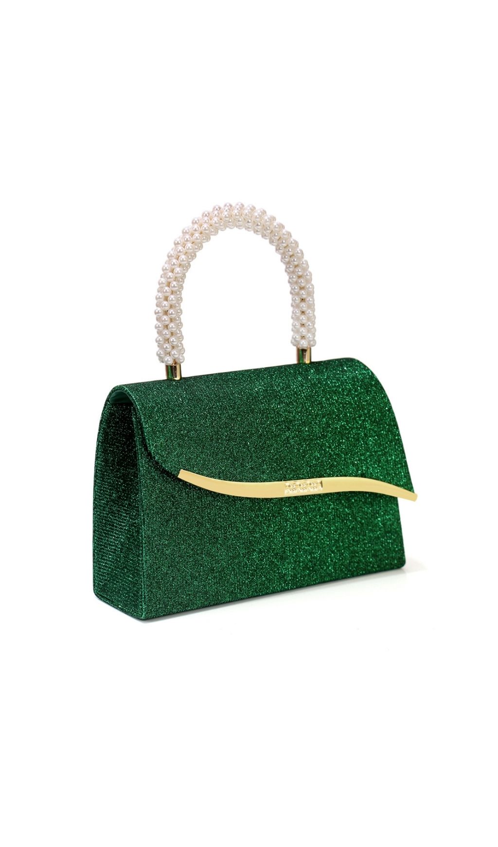 Fashionslee Women Léa Pearl Glitter Handbag