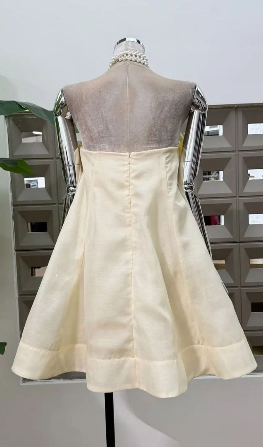 Sabrina Off-Shoulder 3D Floral Mini Dress In Yellow - OWNCI Sabrina Off-Shoulder 3D Floral Mini Dress In Yellow - OWNCI