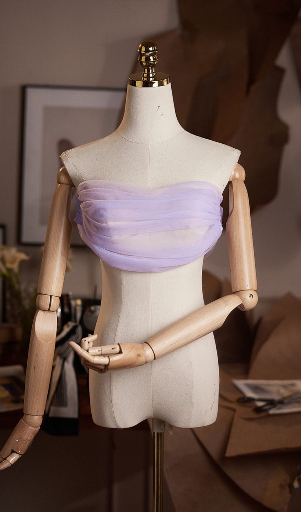 Lei Purple DIY Mesh Shawl - OWNCI