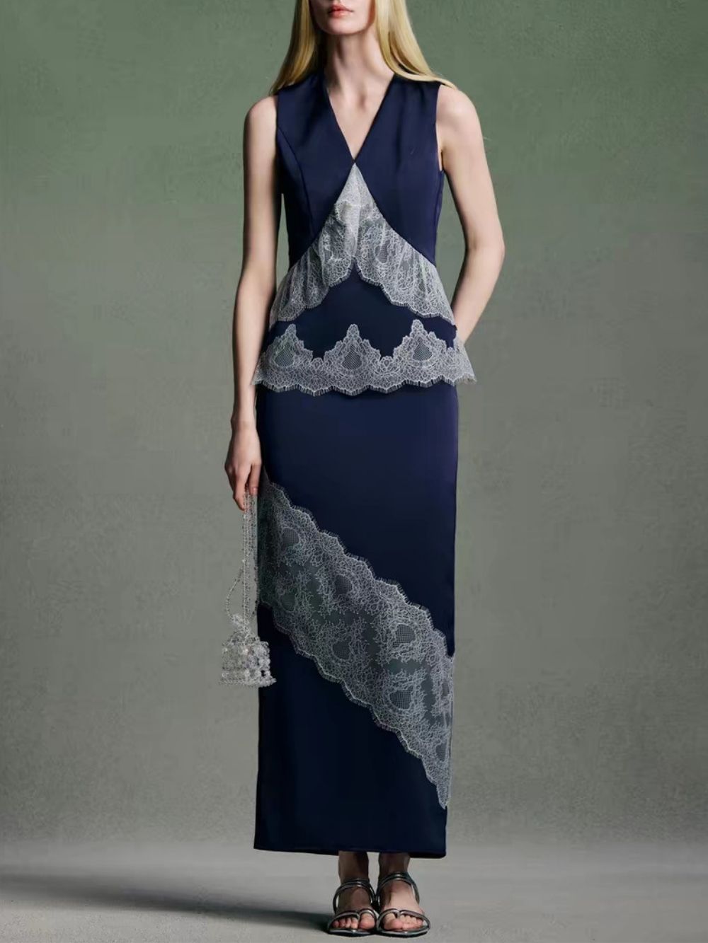 Mada Lace Patchwork Two-Piece Set - OWNCI